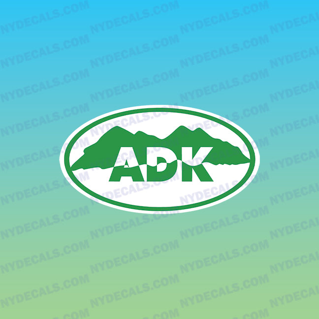 ADK Decal, Adirondack Mountains, ADK Stickers